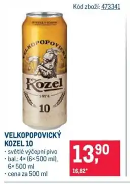 Makro Velkopopovický kozel 10 nabídka