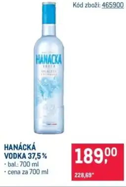 Makro Hanácká vodka 37,5% nabídka