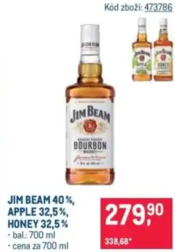Makro Jim beam 40%, apple 32,5%, honey 32,5% nabídka