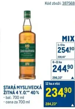 Makro Stará myslivecká zitna 4 y.o. 40% nabídka