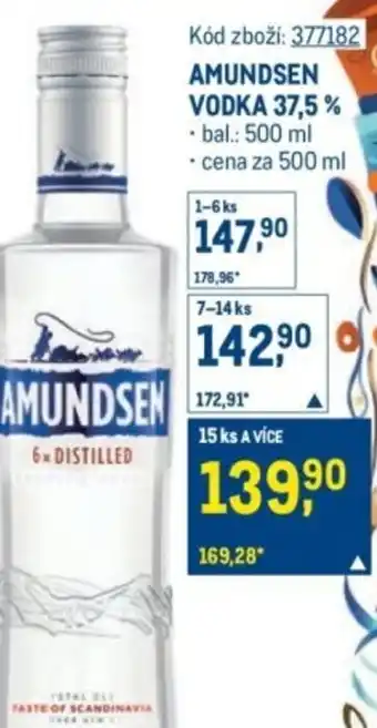 Makro Amundsen vodka 37,5% nabídka