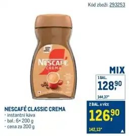 Makro Nescafé classic crema nabídka