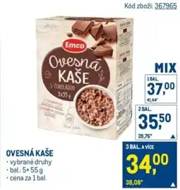 Makro Emco Ovesná kaše nabídka