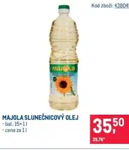 Makro Majola slunečnicový olej nabídka