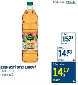 Makro Bzenecký ocet lihový nabídka