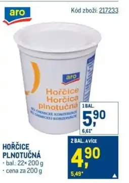 Makro Hořčice plnotučná nabídka