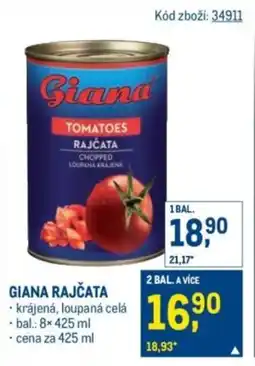 Makro Giana rajčata nabídka