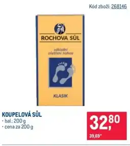 Makro Koupelová sůl nabídka