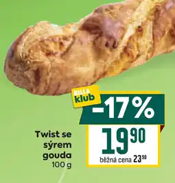 Billa Twist se sýrem gouda nabídka