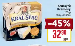 Billa Král sýrů Krémový nabídka