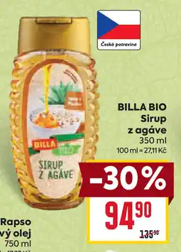 Billa BILLA BIO Sirup z agáve nabídka