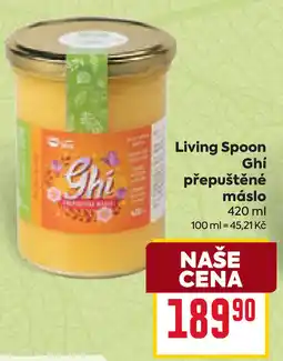 Billa Living Spoon Ghí přepuštěné máslo nabídka