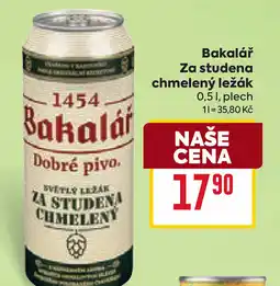Billa Bakalář Za studena chmelený ležák nabídka