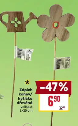 Billa Zápich konev/ kytička dřevěná nabídka