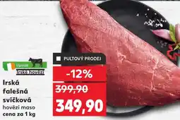 Kaufland Irská falešná svíčková hovězí maso nabídka