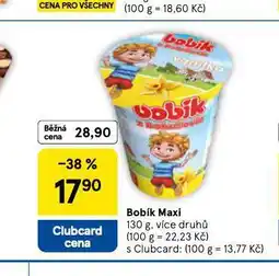 Tesco Bobík maxi nabídka