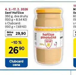 Tesco Senf hořčice nabídka