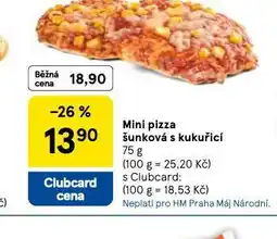 Tesco Mini pizza šunková s kukuřicí nabídka