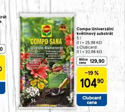 Tesco Compo univerzální květinový substrát nabídka