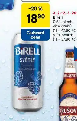 Tesco Birell nabídka