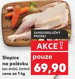 Kaufland Slepice na polévku bez drobů, čerstvá nabídka