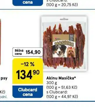 Tesco Akinu masíčka nabídka