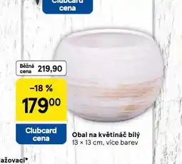 Tesco Obal na květináč bílý nabídka