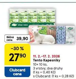 Tesco Tento kapesníky nabídka