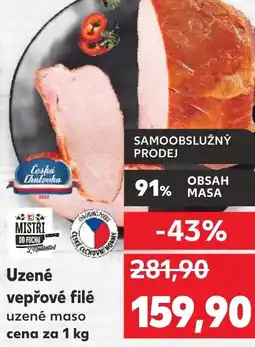Kaufland Uzené vepřové filé uzené maso nabídka