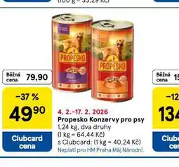 Tesco Propesko konzerva pro psy nabídka