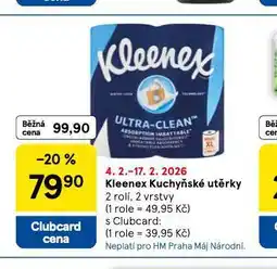 Tesco Kleenex kuchyňské utěrky nabídka
