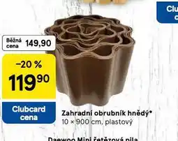 Tesco Zahradní obrubník hnědý nabídka