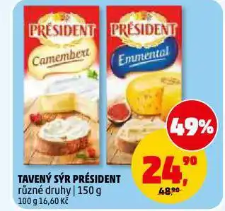 Penny Market Président tavený sýr nabídka