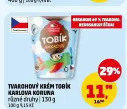Penny Market Tvarohový krém tobík nabídka