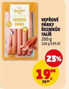 Penny Market Vepřové párky nabídka