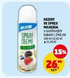 Penny Market Dezert ve spreji milkeria nabídka