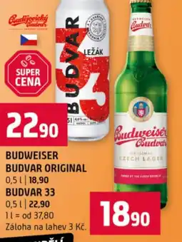 Terno Budweiser budvar original nabídka
