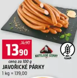 Terno Javořické párky nabídka