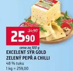 Terno Excelent sýr gold zelený pepř a chilli nabídka