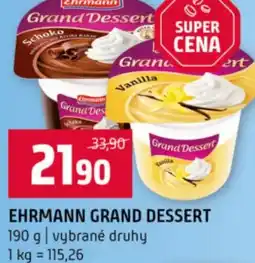 Terno Ehrmann grand dessert nabídka