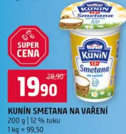 Terno Kunín smetana na vaření nabídka