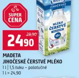 Terno Madeta jihočeské čerstvé mléko nabídka
