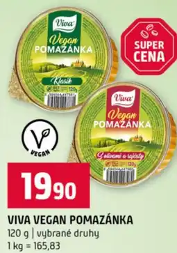 Terno Viva vegan pomazánka nabídka