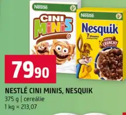 Terno Nestlé cini minis, nesquik nabídka