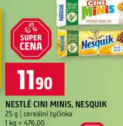 Terno Nestlé cini minis, nesquik nabídka