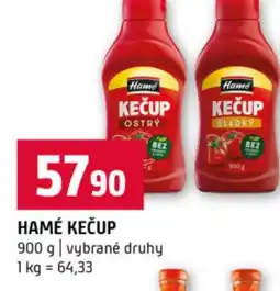 Terno Hamé kečup nabídka