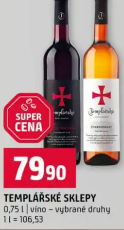 Terno Templářské sklepy nabídka