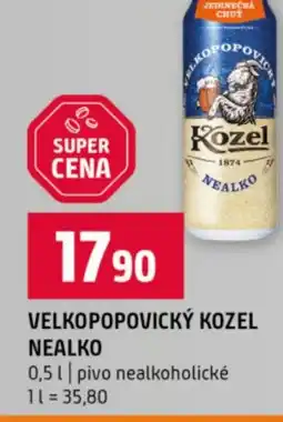 Terno Velkopopovický kozel nealko nabídka