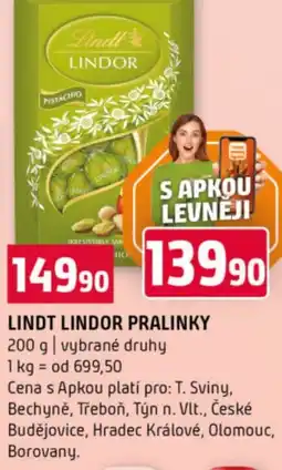 Terno Lindt lindor pralinky nabídka