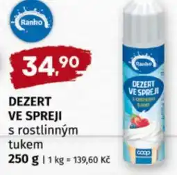Terno Ranko Dezert ve spreji s rostlinným tukem nabídka